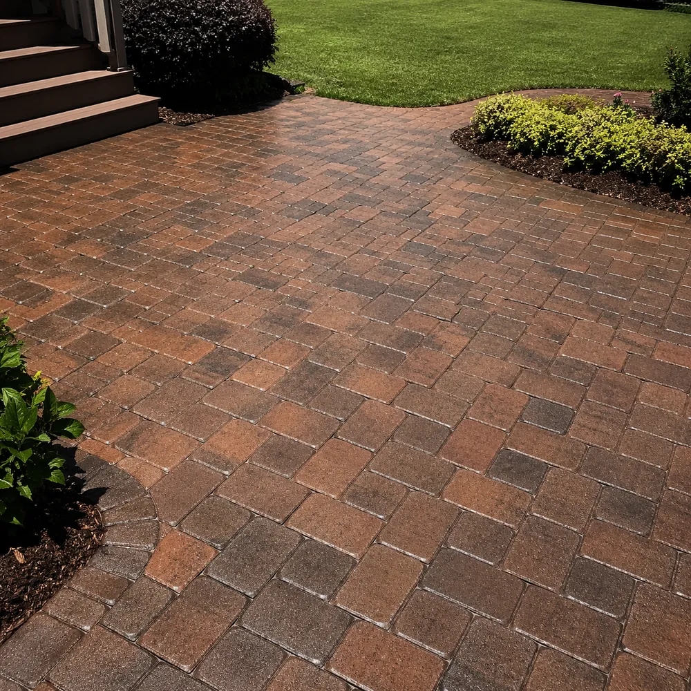 Before and after paver-sealing